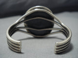 Important Vintage Native American Jewelry Navajo Leo Nez Royston Turquoise Sterling Silver Bracelet-Nativo Arts