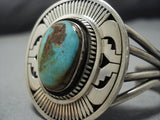 Important Vintage Native American Jewelry Navajo Leo Nez Royston Turquoise Sterling Silver Bracelet-Nativo Arts