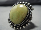 Important Vintage Native American Jewelry Navajo Orvil Jack Turquoise Sterling Silver Ring Old-Nativo Arts