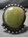 Important Vintage Native American Jewelry Navajo Orvil Jack Turquoise Sterling Silver Ring Old-Nativo Arts