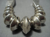 Important!! Vintage Native American Jewelry Navajo Orville Tsinnie Sterling Silver Turquoise Necklace-Nativo Arts