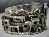 Important Vintage Native American Jewelry Navajo Sterling Silver Pueblo Bracelet Cuff Old-Nativo Arts