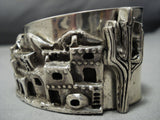 Important Vintage Native American Jewelry Navajo Sterling Silver Pueblo Bracelet Cuff Old-Nativo Arts