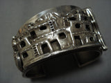 Important Vintage Native American Jewelry Navajo Sterling Silver Pueblo Bracelet Cuff Old-Nativo Arts