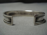 Important Vintage Native American Jewelry Navajo Tommy Jackson Turquoise Inlay Sterling Silver Bracelet-Nativo Arts