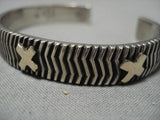 Important Vintage Native American Navajo 14k Gold Sterling Silver Kee Yazzie Bracelet Old-Nativo Arts