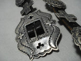 Important Vintage Native American Navajo Andrew Thomas Sterling Silver Concho Belt Old-Nativo Arts