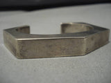 Important Vintage Native American Navajo Contemporist Sterling Silver Bracelet Old-Nativo Arts