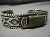 Important Vintage Native American Navajo David Reeves Royston Turquoise Sterling Silver Bracelet-Nativo Arts