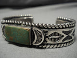 Important Vintage Native American Navajo David Reeves Royston Turquoise Sterling Silver Bracelet-Nativo Arts