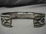 Important Vintage Native American Navajo David Reeves Royston Turquoise Sterling Silver Bracelet-Nativo Arts