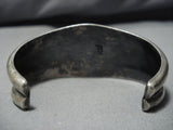 Important Vintage Native American Navajo Mae Begay Turquoise Sterling Silver Bracelet Cuff-Nativo Arts