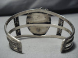 Important Vintage Native American Navajo Nelson Burbank #8 Turquoise Sterling Silver Bracelet-Nativo Arts