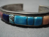 Important Vintage Native American Navajo Olivia Whitethorne Turquoise Sterling Silver Bracelet-Nativo Arts