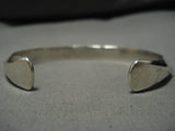 Important Vintage Native American Navajo Orville Tsinnie Sterling Silver Bracelet Old-Nativo Arts