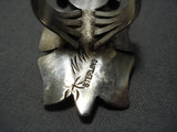 Important Vintage Native American Navajo Sterling Silver Kachina Nel Morton Ring-Nativo Arts