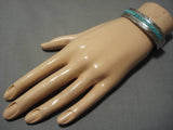 Important!! Vintage Native American Navajo Victor Moses Begay Turquoise Sterling Silver Bracelet-Nativo Arts
