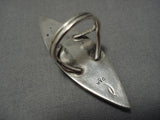 Important Vintage Native American Zuni Turquoise Sterling Silver Ring Old-Nativo Arts