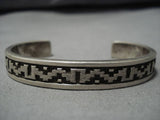 Important Vintage Navajo Dan Jackson Sterling Silver Native American Bracelet-Nativo Arts