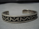 Important Vintage Navajo Dan Jackson Sterling Silver Native American Bracelet-Nativo Arts