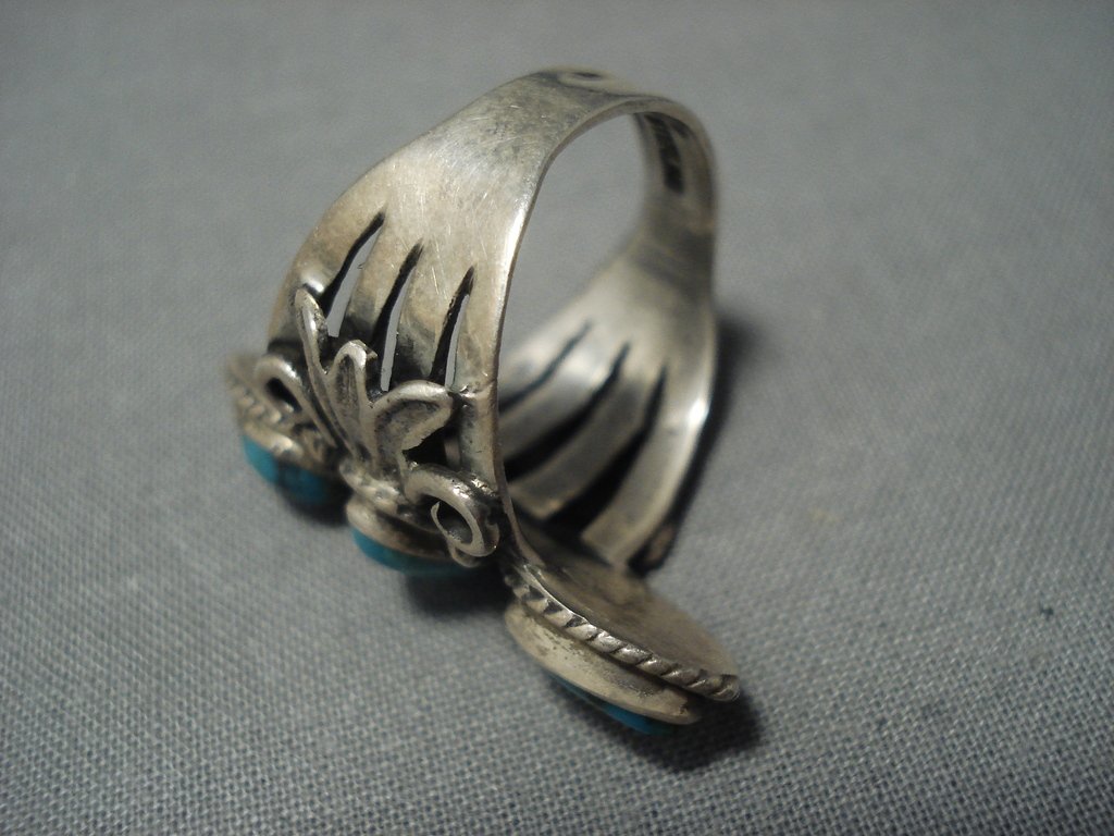 Important Vintage Navajo Derrick Gordon Turquoise Sterling Native