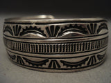 Important Vintage Navajo Ernest Billagody Native American Jewelry Silver Bracelet-Nativo Arts