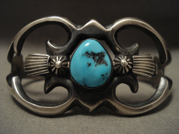 アクセサリー Henry Morgan-Navajo- /Sand Cast Bracelet important-vintage-navajo-henry