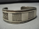 Important Vintage Navajo Kee Nez Sterling Silver Bracelet Old Native American Jewelry-Nativo Arts