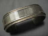 Important Vintage Navajo Kee Nez Sterling Silver Bracelet Old Native American Jewelry-Nativo Arts