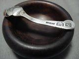 Important Vintage Navajo Kenneth Begay Native American Jewelry Silver Salt Spoon And Bowl-Nativo Arts