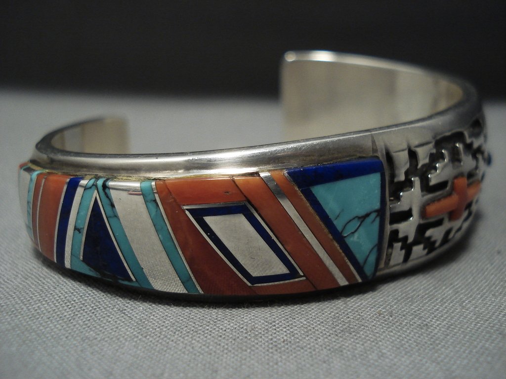 Important Vintage Navajo Native American Jewelry jewelry Abraham