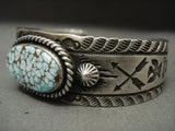 Important Vintage Navajo Native American Jewelry jewelry Jeanette Dale 'Natural #8 Turquoise' Bracelet-Nativo Arts