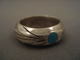 Important Vintage Navajo Native American Jewelry jewelry Jimmie King Jr Turquoise Silve Rring Old Pawn Vtg-Nativo Arts
