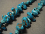 Important Vintage Navajo Native American Jewelry jewelry Persian Turquoise Necklace Old-Nativo Arts