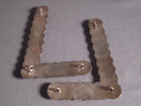 Important Vintage Navajo Royston Utrquoise Native American Jewelry Silver Collar Protectors-Nativo Arts