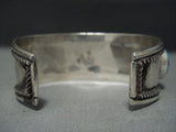 Important Vintage Navajo Singer Bisbee Turquoise Sterling Native American Jewelry Silver Bracelet-Nativo Arts