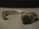 Important Vintage Navajo 'Terminal Turquoise' Orville Tsinnie Native American Jewelry Silver Bracelet-Nativo Arts