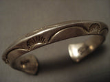 Important Vintage Navajo 'Terminal Turquoise' Orville Tsinnie Native American Jewelry Silver Bracelet-Nativo Arts