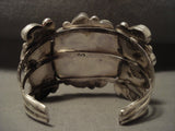 Important Vintage Navajo 'Turquoise Sun' Native American Jewelry Silver Bracelet-Nativo Arts