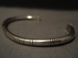 Important Vintage Navajo Wes Willie Native American Jewelry Silver 'Advanced Technique' Bracelet-Nativo Arts