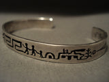 Important Vintage Santo Domingo Videl Aragon Native American Jewelry Silver Bracelet!-Nativo Arts