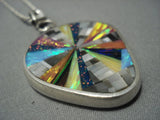 Important Vintage Zuni Colin Coonsis Sterling Native American Jewelry Silver Necklace-Nativo Arts