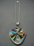 Important Vintage Zuni Colin Coonsis Sterling Native American Jewelry Silver Necklace-Nativo Arts