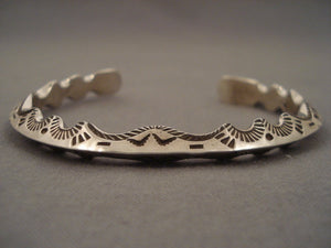 Important Vintaqge Ray Adakai Native American Jewelry Silver