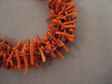 Important Yazzie Coral Brown Heishi Sterling Native American Jewelry Silver Navajo Necklace-Nativo Arts