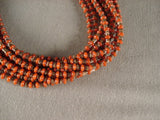 Important Yazzie Navajo Coral Sterling Native American Jewelry Silver Necklace-Nativo Arts
