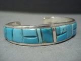 Important Yazzie Turquoise Sterling Native American Jewelry Silver Navajo Bracelet-Nativo Arts