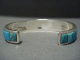 Important Yazzie Turquoise Sterling Native American Jewelry Silver Navajo Bracelet-Nativo Arts