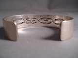 Important Yazzie Vintage Navajo Swirling Native American Jewelry Silver Waves Native American Jewelry Silver Bracelet Old-Nativo Arts