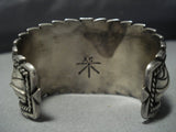 Important Yellowhorse Leaves Vintage Native American Jewelry Navajo Sterling Silver Turquoise Bracelet-Nativo Arts